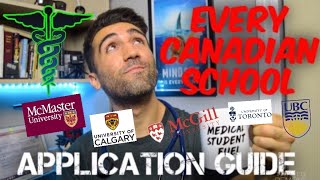 How to get ACCEPTED into EVERY Canadian Medical School  Complete Application Guide [upl. by Aicenav]