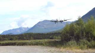 Everts Air Fuel Landing at Port Alsworth [upl. by Llydnek]