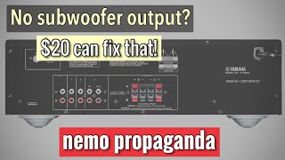 How to add high level inputs to any Sub or Subwoofer outputs to any amplifier [upl. by Pihc]