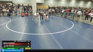 120 Lbs Cons Round 1  Noah Thorsen TX Vs Jacob Taylor OK 0d01 [upl. by Googins381]