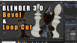 Blender 30 Bevel amp Loop Cut CtrlB CtrlR [upl. by Dlared]