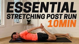 10 Minute Essential Stretching After Running Routine [upl. by Retniw620]