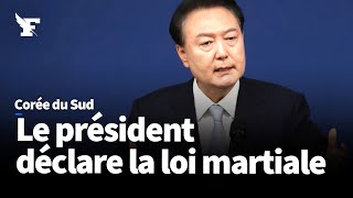 Le président de Corée du Sud déclare la loi martiale pour protéger le pays [upl. by Spurgeon]