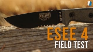 ESEE 4 Survival Fixed Blade Knife  Field Test [upl. by Aicener]