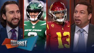 Jets trade Zach Wilson to Broncos amp Nick releases an updated Mock Draft  NFL  FIRST THINGS FIRST [upl. by Gamali]