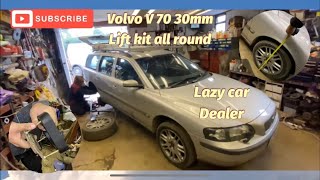 My Volvo V70 needed a bit of a lift so I ordered A 30mm kit found a quick hack by dropping the rear [upl. by Bowlds328]