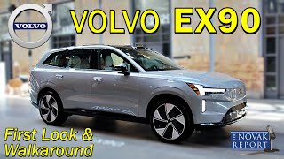 Volvo EX90 Electric SUV First Look and Walkaround [upl. by Leavelle]