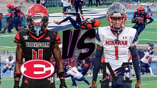 You Won’t Believe What Happened At The End 😮 Miami Edison 🔴 ⚫️ Vs Miramar 🔴🔵 Miami Super Showdown [upl. by Thacher]