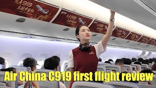 Air China C919 first flight review [upl. by Edrock919]