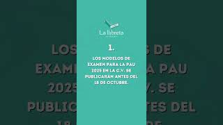 ¡Novedades PAU 2025 📚 Modelos de examen y fechas confirmadas [upl. by Sissel]