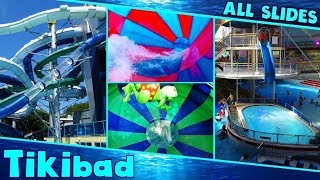 ALL AWESOME WATER SLIDES at Tikibad Duinrell Compilation [upl. by Fay847]