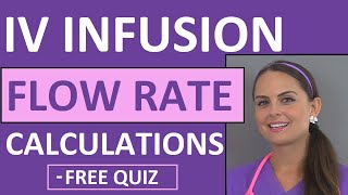 Dosage Calculations for Nursing Students Made Easy on IV Infusion Rate Calculations Video 5 [upl. by Perkin]