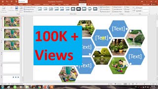 How to create collage of Photos in seconds in Powerpoint 2016 [upl. by Franckot]