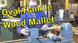 Wood Lathe Project  Wooden Mallet Pt 2 Woodshop project demonstration [upl. by Divine]