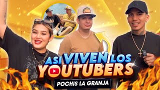 ASI VIVIÓ SU INFANCIA POCHIS DE LA GRANJA COMO VIVEN REALMENTE LOS YOUTUBERS [upl. by Marchese]