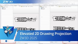 ZW3D V2025 Geliştirilmiş 2B Projeksiyonu [upl. by Davena470]