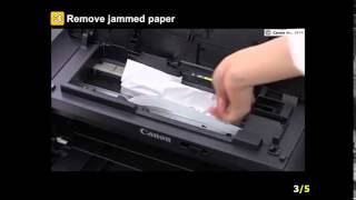 How to remove jammed paper from your CW8 Canon Edible Printer [upl. by Eileek]