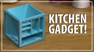 3D Printing a Measuring Cube Kitchen Gadget  Thoughts on FDA Approved Filament and 3D Printing [upl. by Gore511]