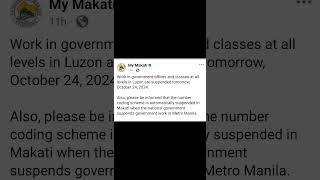 Suspended Number Coding Scheme Buong Metro October 24 2024 [upl. by Trudnak694]