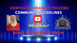 What You Need to Know About Community Guidelines YouTubes Official Rules for Giveaway Contest [upl. by Zannini]