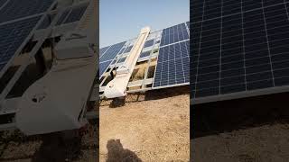 Robot solar panel cleaning Sol bright [upl. by Celine]