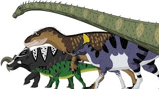 MARCHING DINOSAURS  Animated Size Comparison [upl. by Raff62]