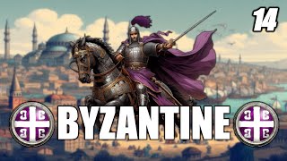 THE STAUNCH BYZANTINE ARMY  Medieval II Total War 14 [upl. by Enilekcaj]