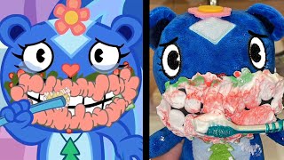 PLUSH TOY HAPPY TREE FRIENDS WISHY WASHY ZERO BUDGET FULL EPISODE [upl. by Esidnac703]