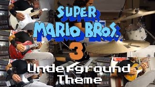 Super Mario Bros 3 Underground Theme Meets Serge on Guitar Bass Ukulele Drums and More [upl. by Lirva]