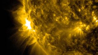 NASA  SDO Sees Two Solar Flares [upl. by Htebaras979]