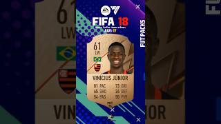 Vinicius Jr FIFA EVOLUTION FIFA 18  FIFA 24 [upl. by Ibbed]