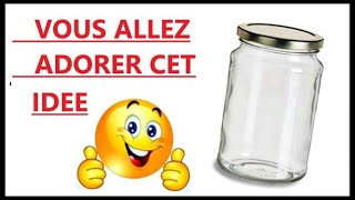 super idée à réaliser avec des bocaux en verreDIYRECYCLAGEASTUCE [upl. by Nahgam]