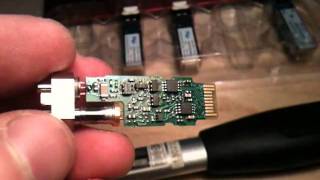 Dissasembly of the fibre optic SFP GBIC transceiver [upl. by Aeniah]