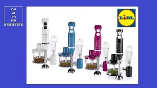 SilverCrest Hand Blender SET SSMS 600 C3 UNBOXING Lidl 600W Includes 5 recipe suggestions [upl. by Naujyt]