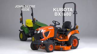 Kubota BX1880 vs John Deere 1023E [upl. by Nagaek]