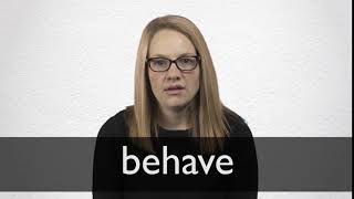 How to pronounce BEHAVE in British English [upl. by Anuait]