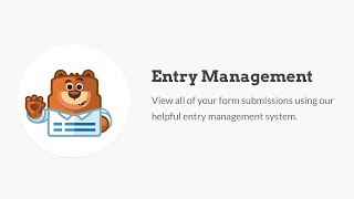 WPForms Entry Management [upl. by Senior909]