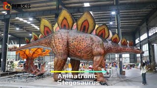 Zigong Factory Animatronic Dinosaur 15 Meter Stegosaurus [upl. by Atiraj290]