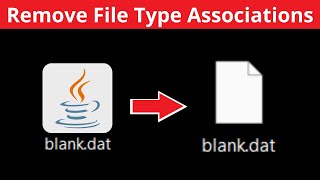 How To Remove File Type Associations In Windows 11  Unset A Default App For A File Type Extension [upl. by Novanod]