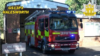 RETAINED Halesworth rush to Major HEATH FIRE  Suffolk Fire and Rescue [upl. by Mccafferty515]