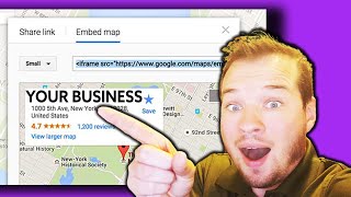 How To Embed A Google Map On Wordpress  Local SEO Hack [upl. by Ehsiom]