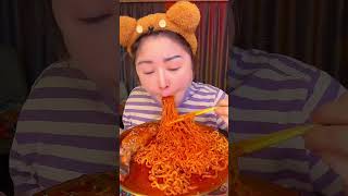 ASMR MUKBANG CHINESE NOODLES Eating Fire Noodlesتناول نودلز النار [upl. by Mylander172]