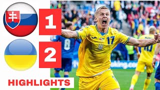 Ukraine vs Slovakia HIGHLIGHTS amp ALL GOALS 21  EURO 2024 [upl. by Floyd352]