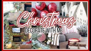 COZY CHRISTMAS DECORATE WITH ME 2022  CHRISTMAS DECORATING IDEAS [upl. by Einnaej]