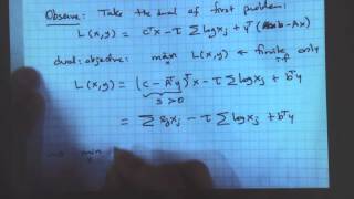 Lecture 16 Primaldual Interiorpoint Methods part 1 [upl. by Gayner]