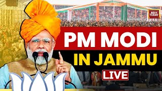 INDIA TODAY LIVE PM Modi In Jammu amp Kashmir PM Modi LIVE  PM Modi Speech LIVE PM Modi News LIVE [upl. by Manheim]