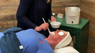 Performing a Therabath Paraffin Facial [upl. by Morel]