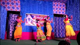 Agradoot club Contai Dance performance on folk dance Song Aaj fagune agun lage [upl. by Nadbus]