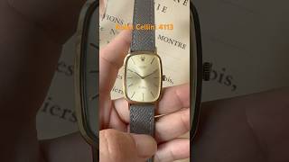 Rolex Cellini 4113 Rectangle Silver Dial Yellow Gold shorts 名表tv [upl. by Lamberto260]