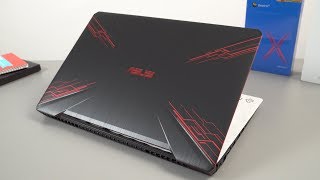 ASUS TUF FX504  FX80GE i7 8750H Unboxing amp Hands On Review [upl. by Atims]